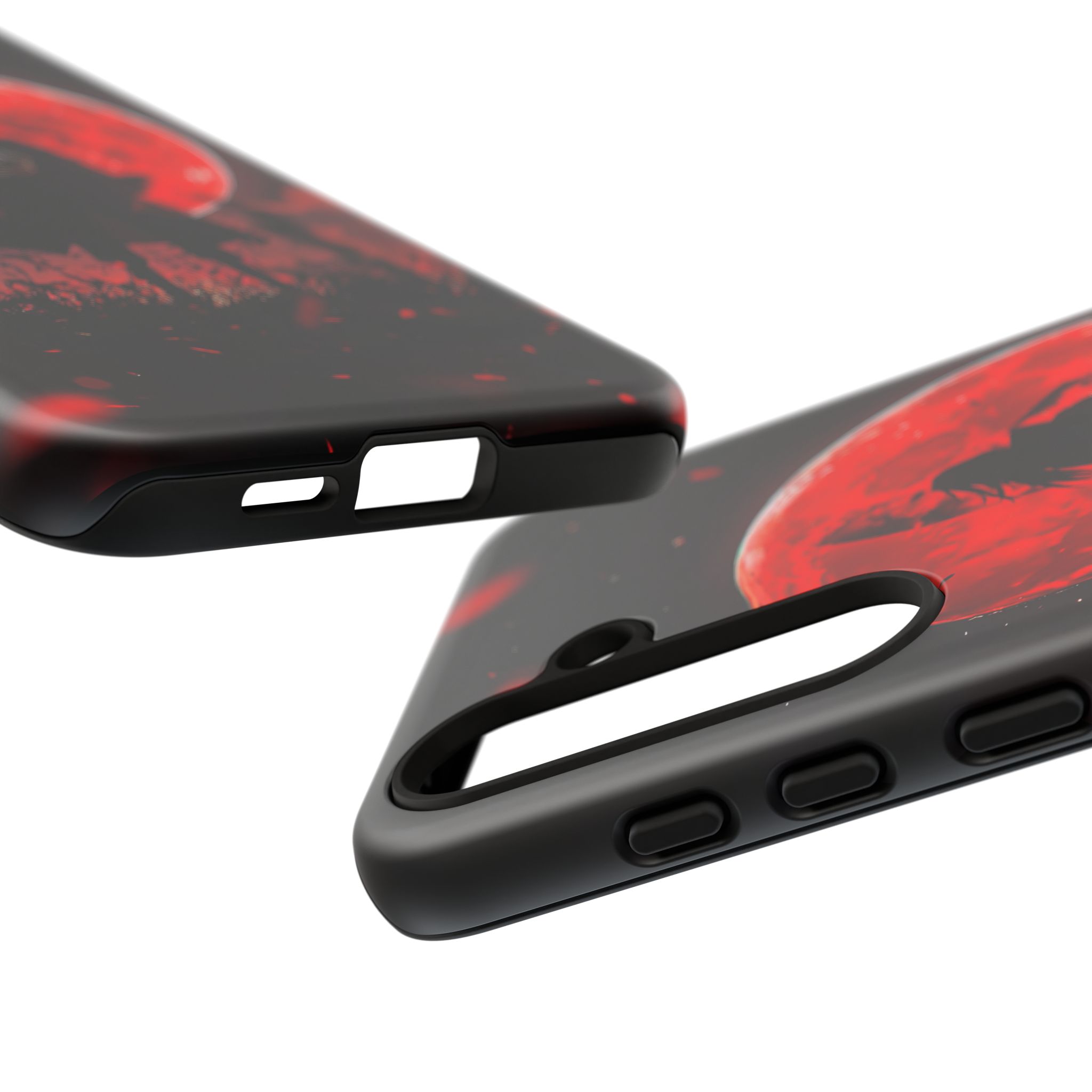 Itachi Red Moon Anime Inspired Tough Phone Cases - artistic case front