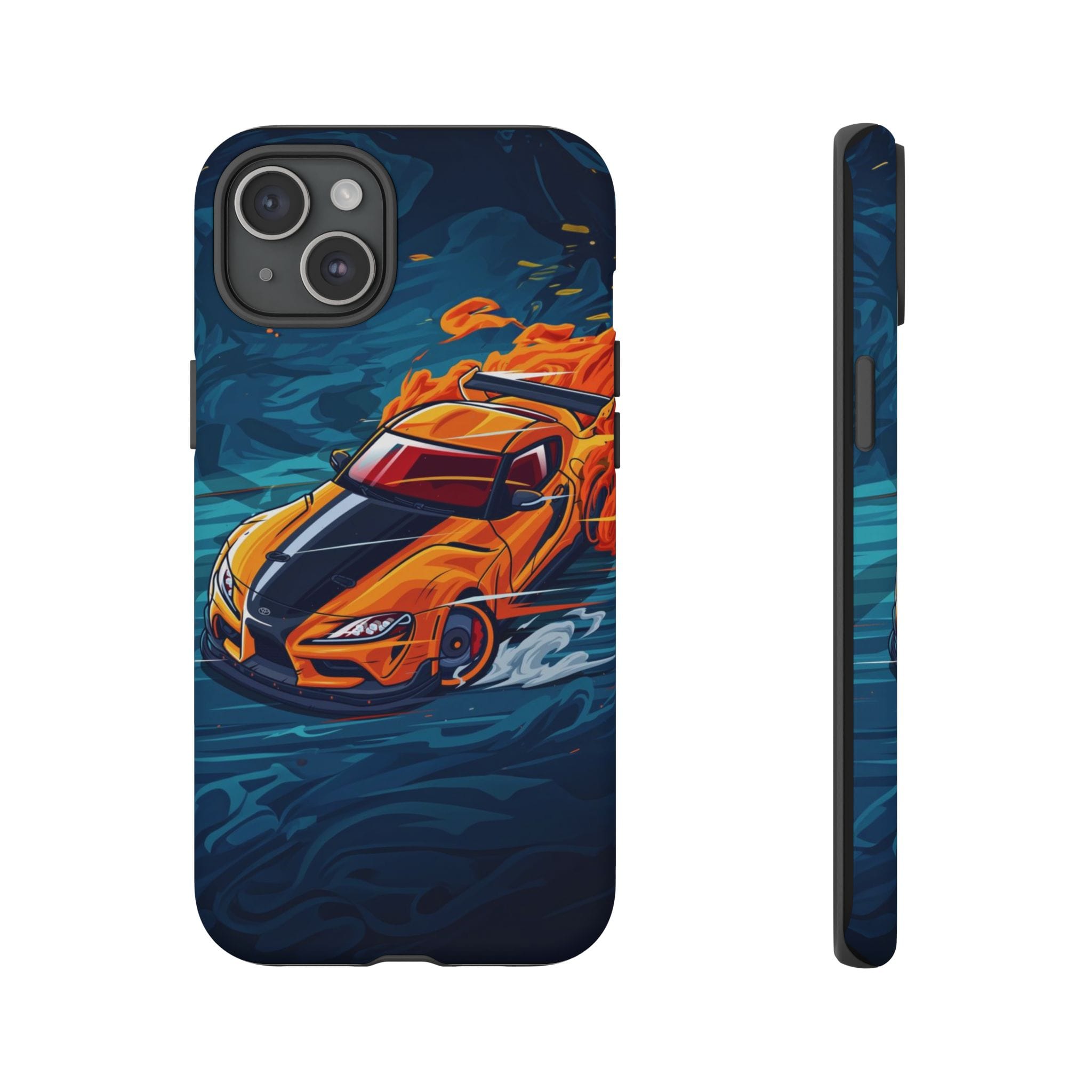 Car Lover Supra Inspired Tough Cases - phone case rear design