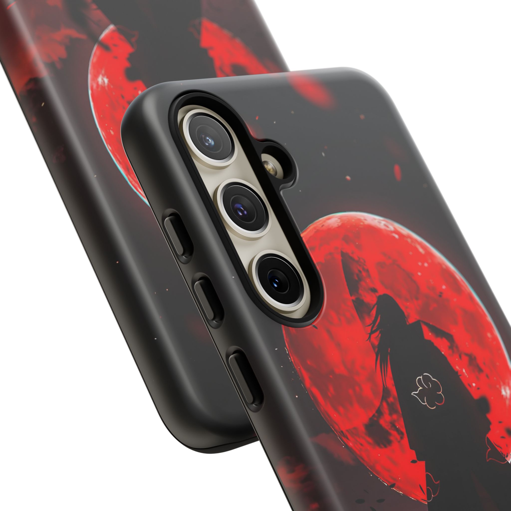 Itachi Red Moon Anime Inspired Tough Phone Cases - graphic design phone case