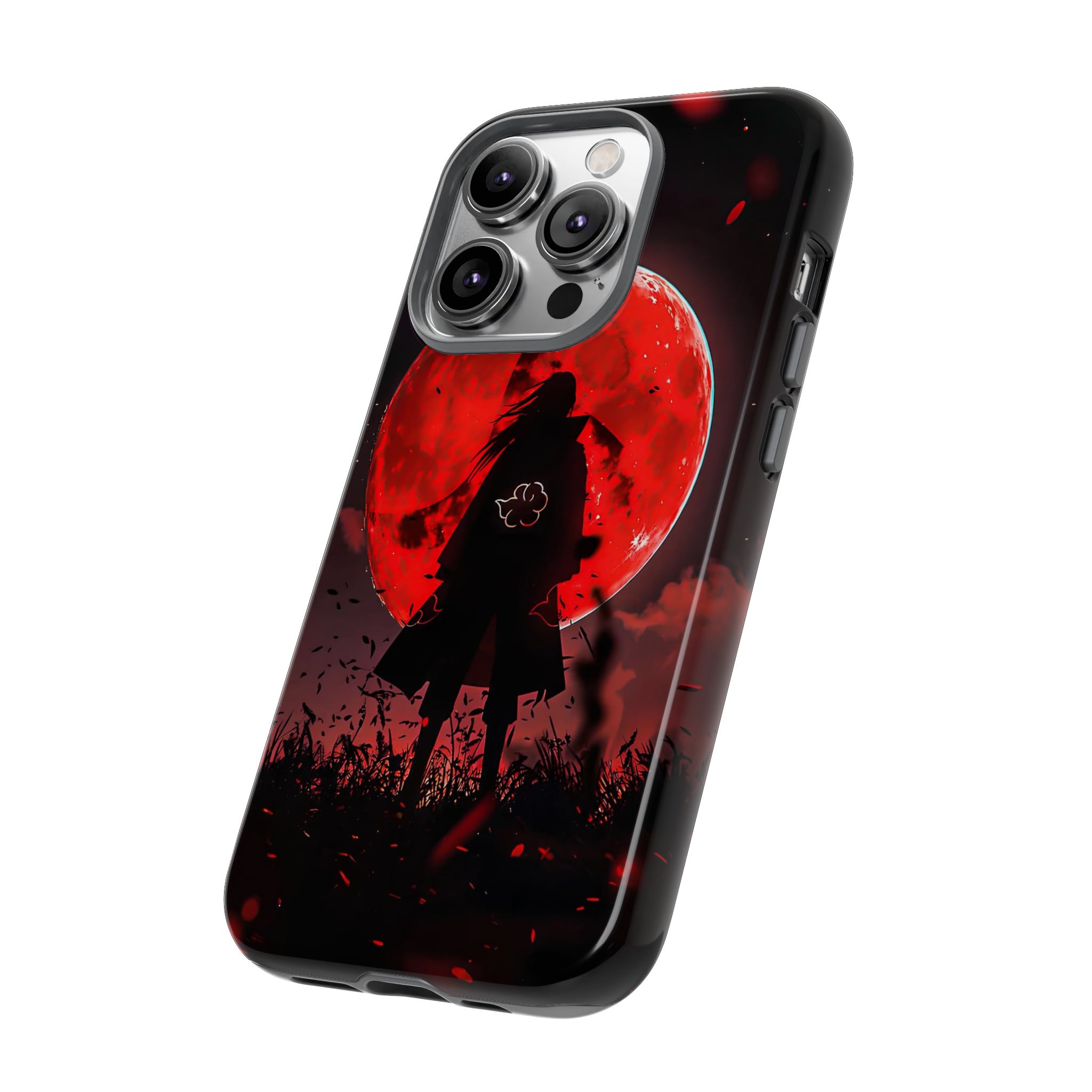 Itachi Red Moon Anime Inspired Tough Phone Cases - sleek phone case design