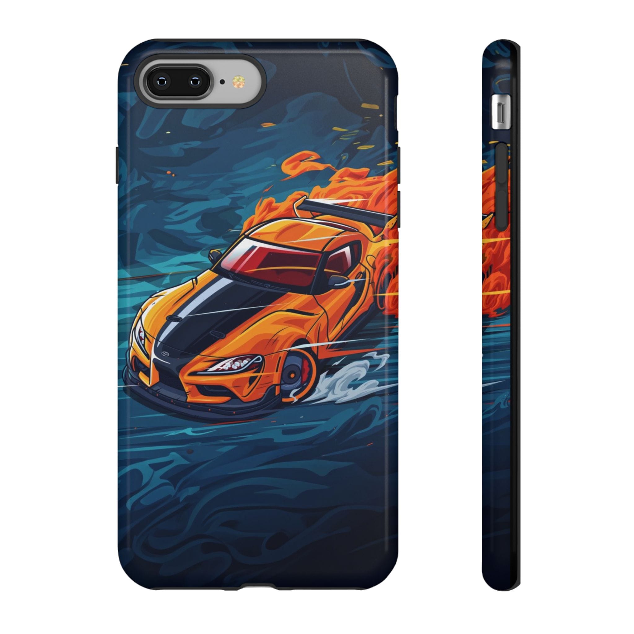 Matte black Supra car phone case on a Samsung Galaxy S24 Ultra